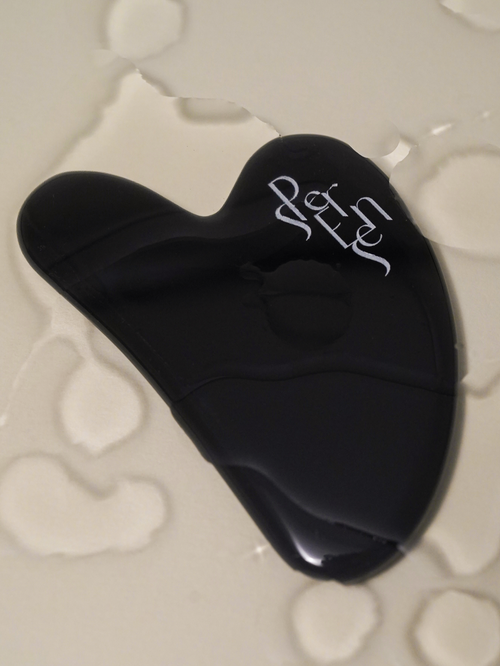 Black Obsidian Gua Sha Tool - Heart Shape