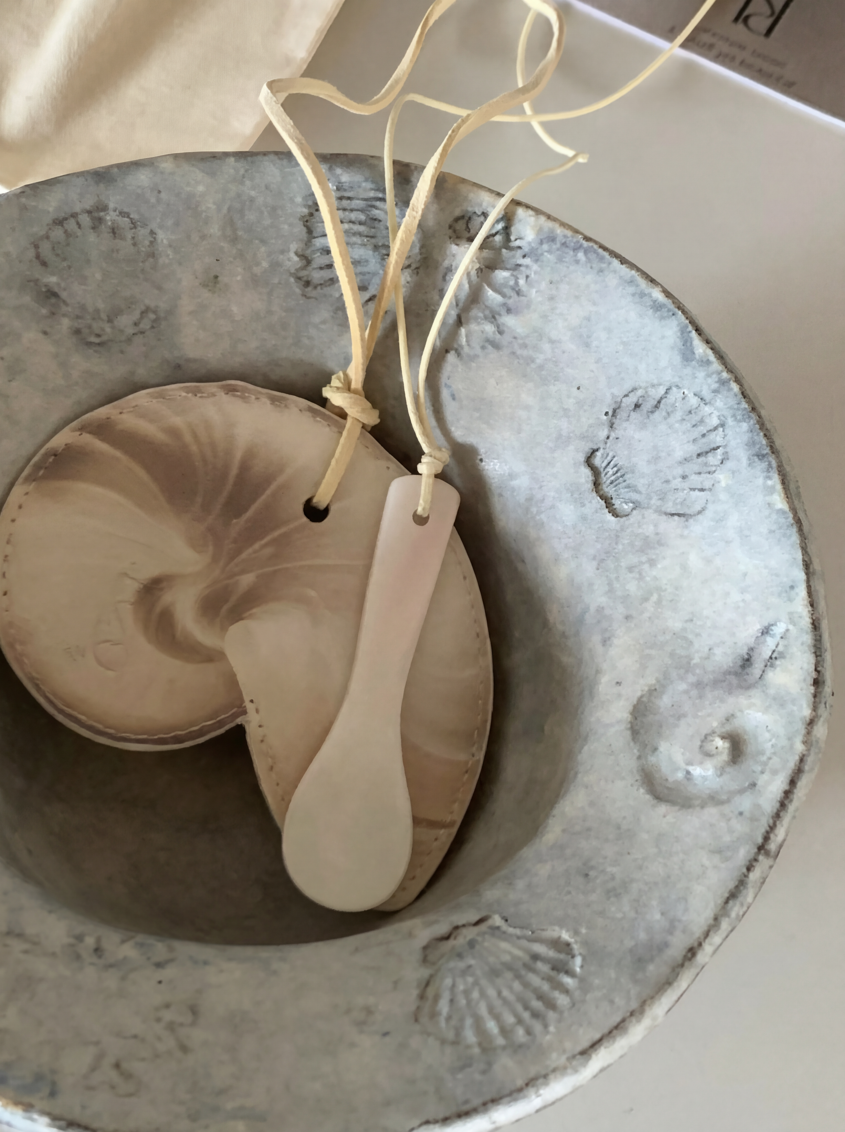 The Artisan Shell Spoon Charm - Adjustable