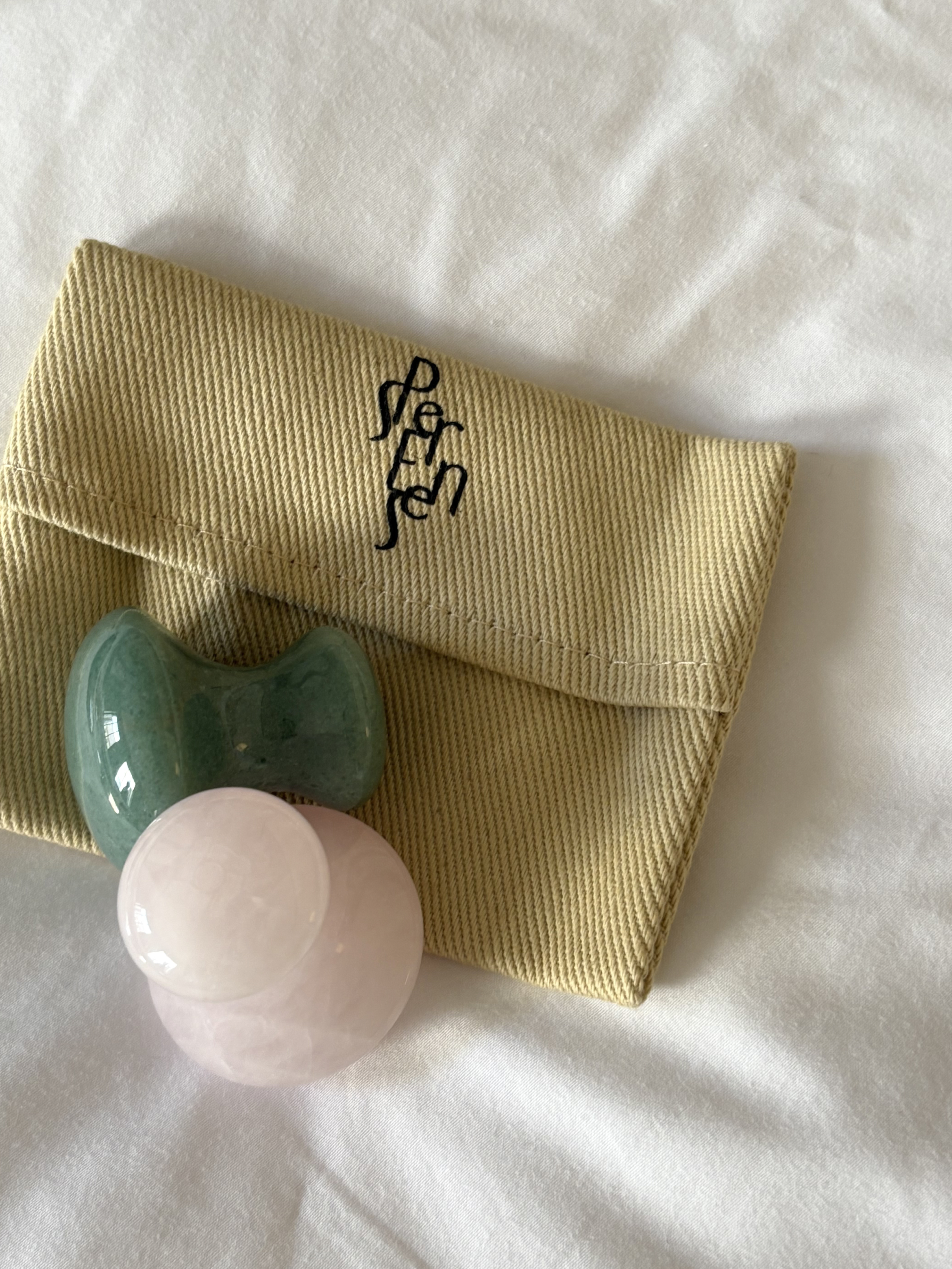 Green Aventurine Mushroom Tool - For Tension Relief