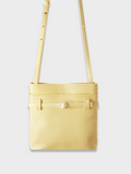 The Slim Buckle Pochette - Cream Yellow