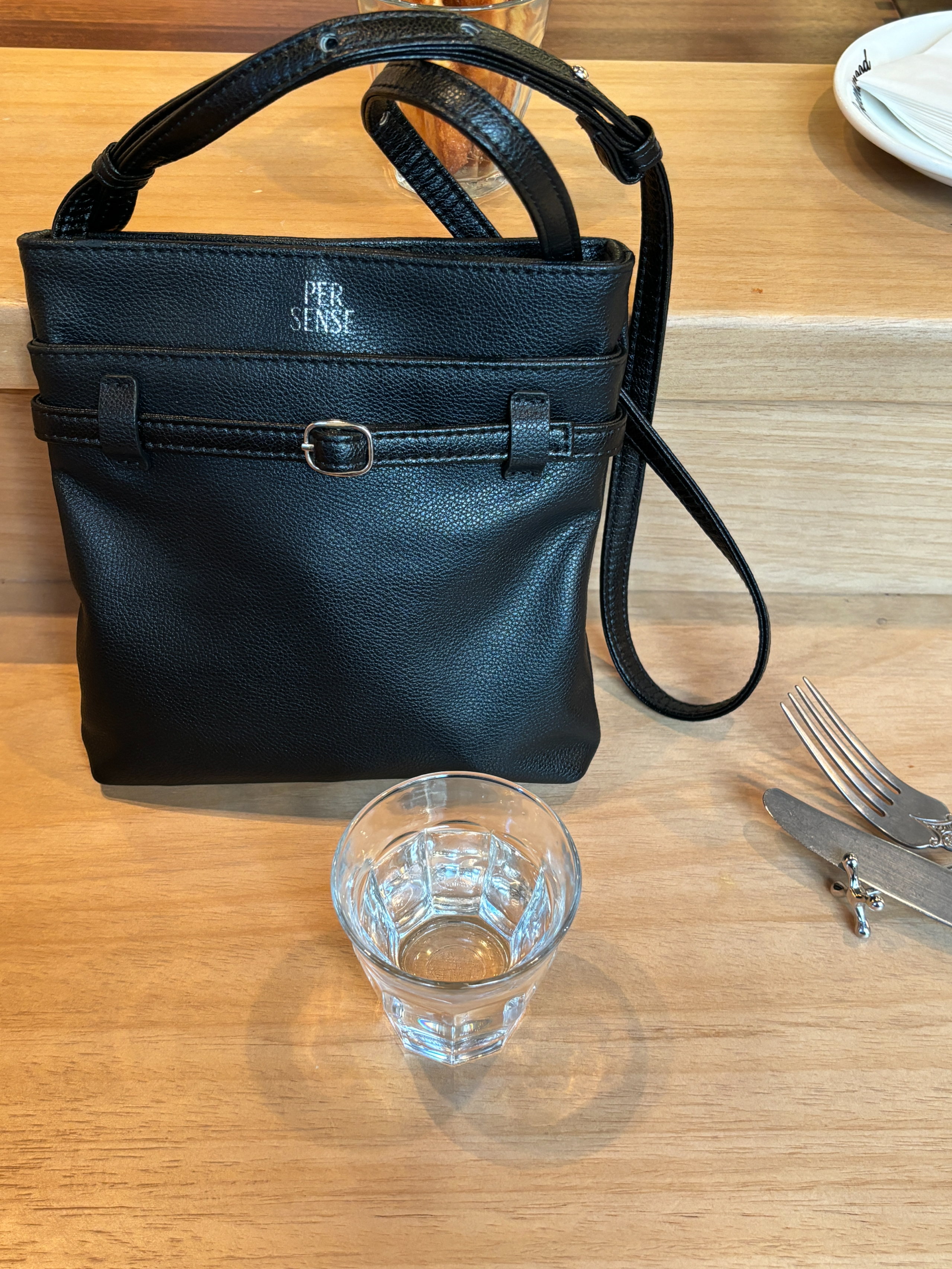 The Slim Buckle Pochette - Classic Black