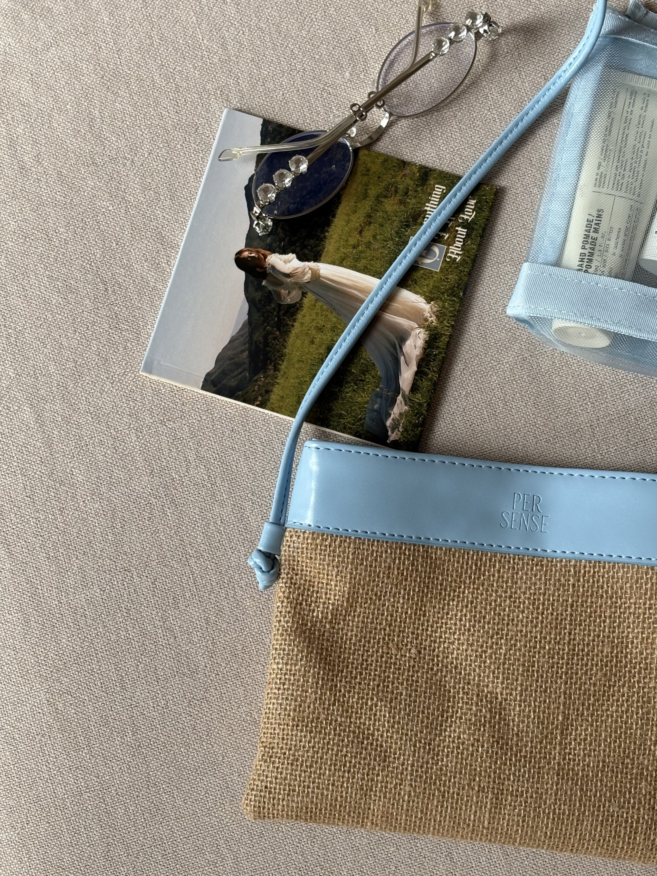 The Resort Jute Tote XL - Freshwater Blue (Glossy Edition)