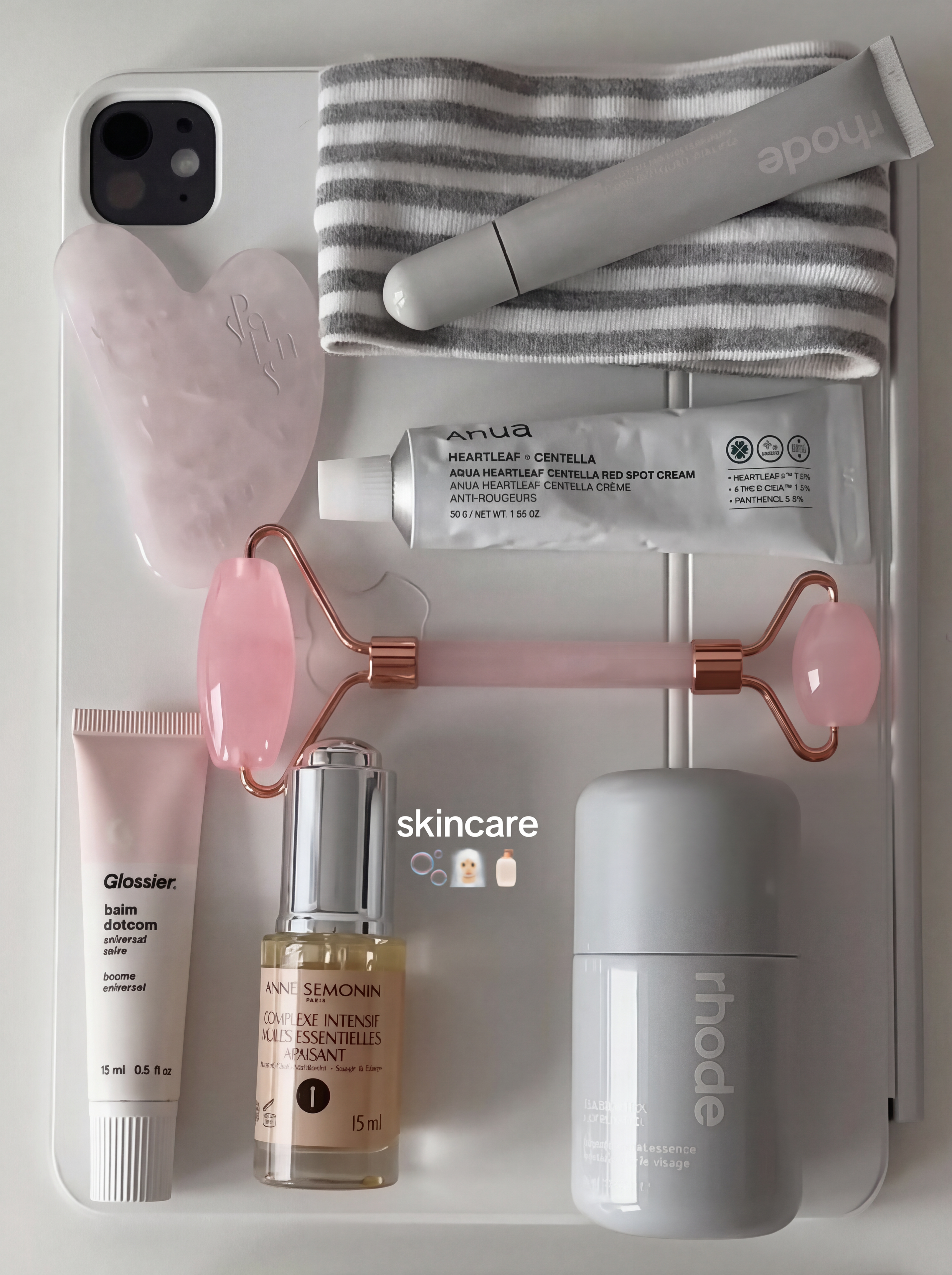 Rose Quartz Gua Sha Tool - Heart Shape