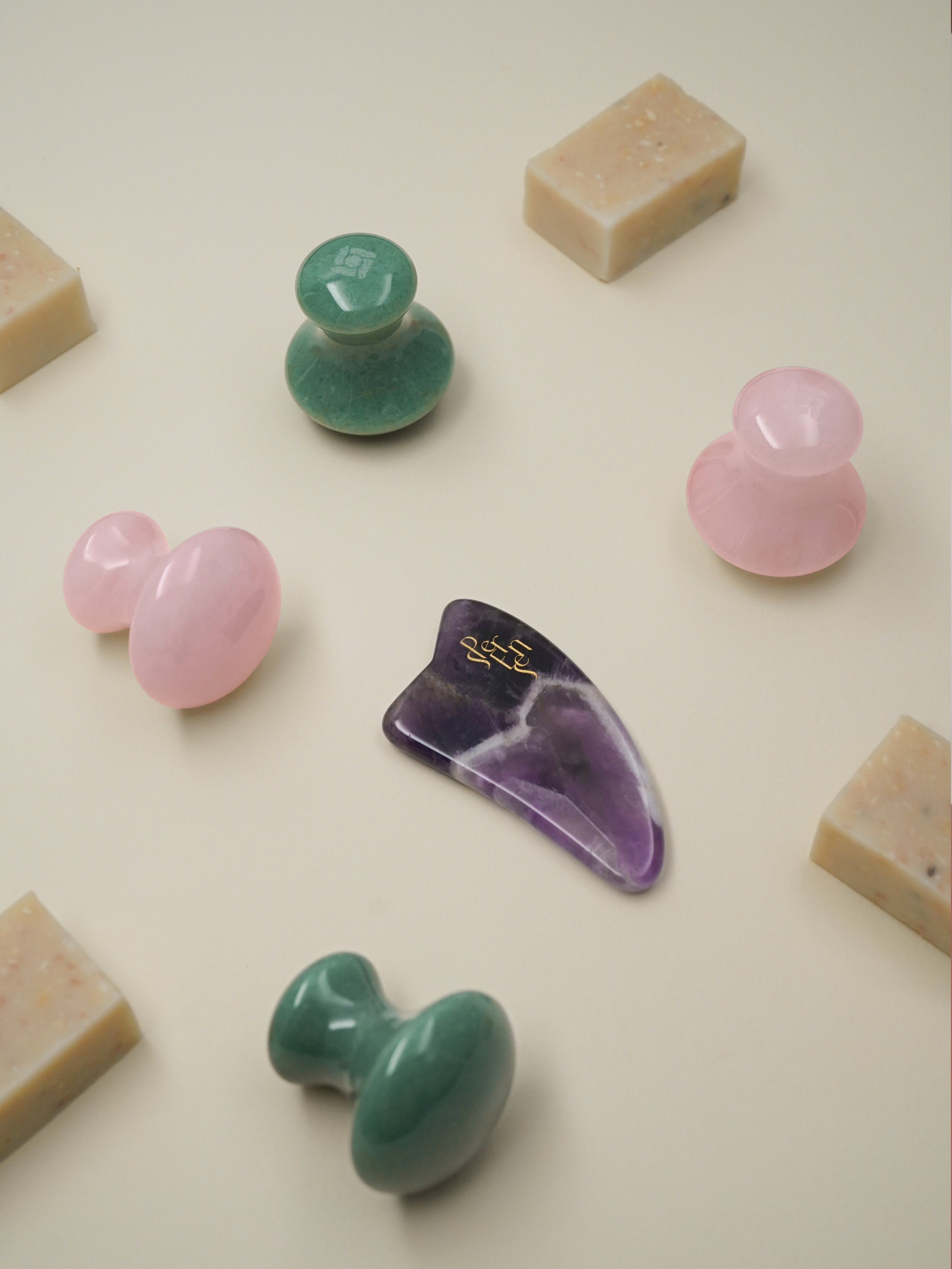 Mini Amethyst Gua Sha - Travel Size